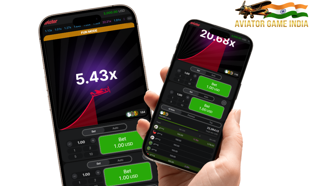 For those who enjoy playing on their phones, Aviator is also available